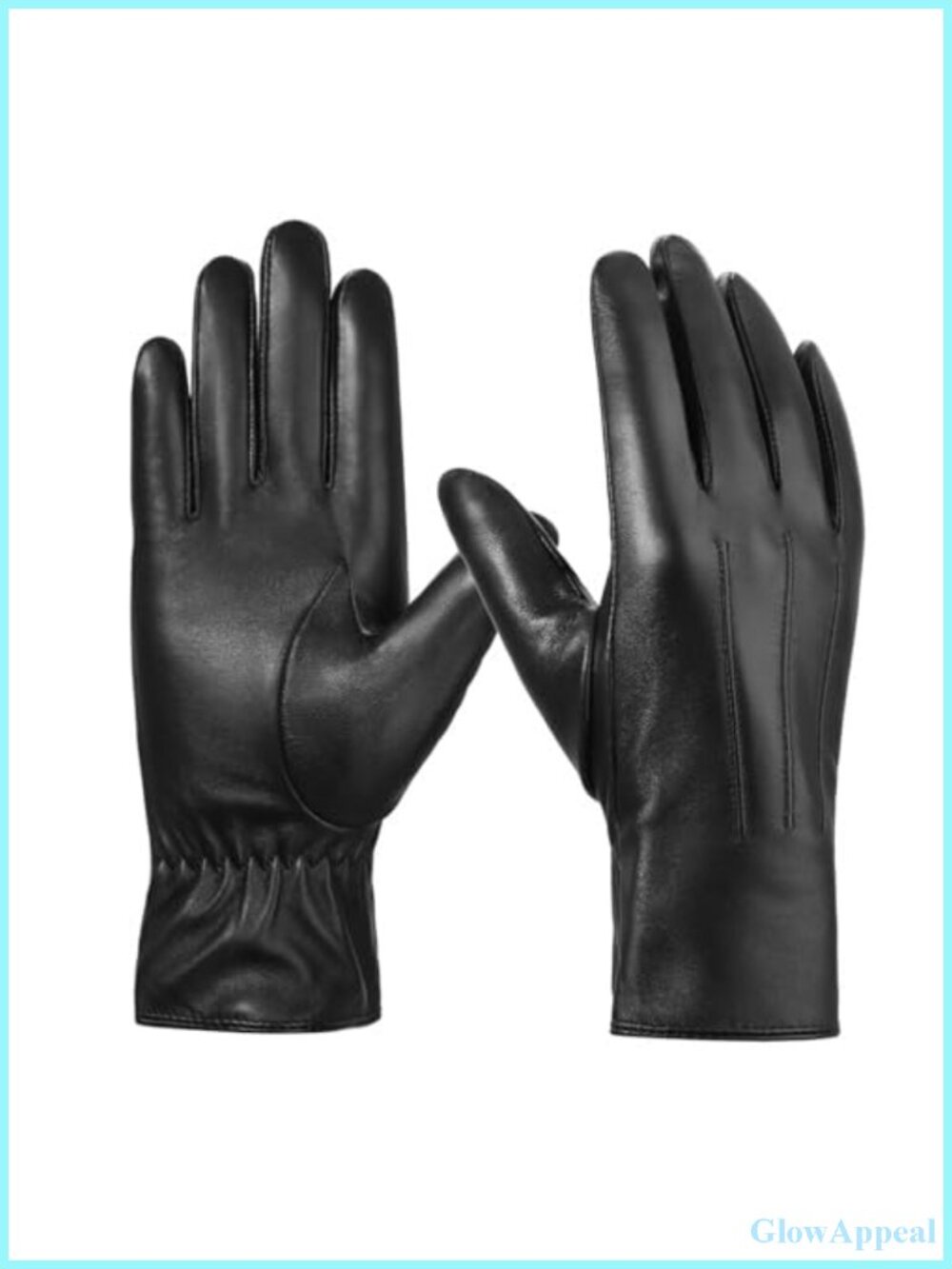 Genuine Sheepskin Leather Gloves Cashmere Lined Touchscreen Driving Winter